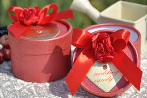PHBR3009-2 Red Rose Round Candy Box - As Low As RM2.20 /Pc
