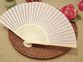 WSF2001 Silk Fans (18 Colors available) With Organza Pouch - As Low As RM2.90 /Pc