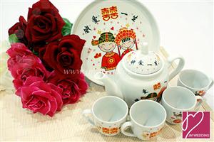 WTS1007 Cartoon Wedding Tea Set /set 卡通茶具