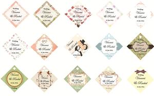 STG3001 Personalize Wedding Gift Tag (Name@Square) - As Low As RM 0.18/Pc